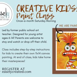 Creative Kids Paint Class Ages 6-14