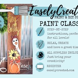 3ft Wooden Board Paint Night "Hey Silly"