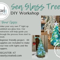 Sip & Create Sea GLass Tree DIY Workshop