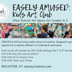 EASELY AMUSED Kids Art Club Grades K-5 (Fall Session)