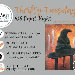 THRIFTY TUESDAY $25 Paint Night "Magical Hat"