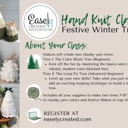 Chunky Hand Knit Winter Trees Workshop