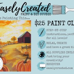 THRIFTY TUESDAY $25 Paint Night "Autumn Barn"