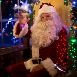 Santa waving