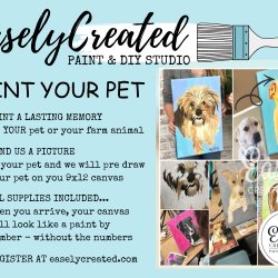 Paint Your Pet (One Pet Per Canvas)