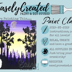 Savings Saturday  $25 Paint Class "Mysterious Forest"