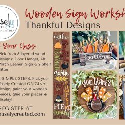 DIY Wooden Sign Workshop "Thankful"