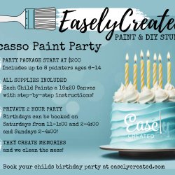 Book Your Childs Birthday Paint Party