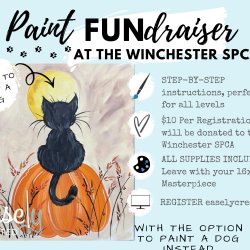 FUNdraiser Paint Class for the Winchester SPCA AT 111 Featherbed Lane WINCHESTER SPCA