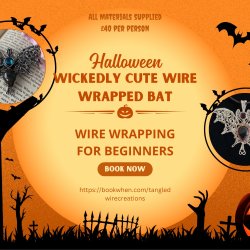 Tangled Wire Creations - Bat Pendant
