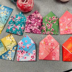 Origami Envelope Station at Van Vleck House & Gardens