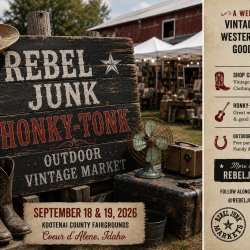 Rebel Junk Honky-Tonk Outdoor Market Saturday