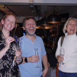 attendees at Life After Oil pub meet up