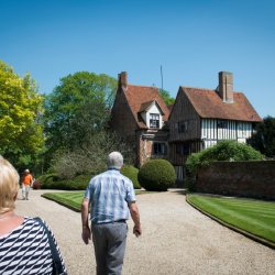 Beeleigh Abbey, Maldon - May '16 - Tom McGahan - Picture of visitors in front of the gravel paths and lawns of Beeleigh Abbey