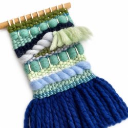 Woven wall hanging