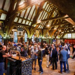The Great Hall keg bar at the Merchant Adventurers' Charity Beer Festival