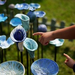 Large Garden Ceramic Flowers: Make a Flower for decor, attract the birds and the bees! Handbuilding Beginners Taster