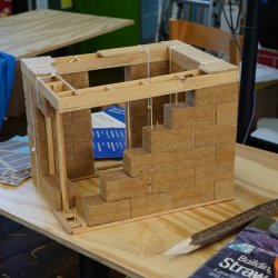 Straw bale model