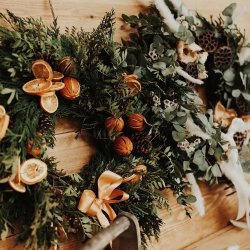 Christmas Wreath Making at GG's Yard