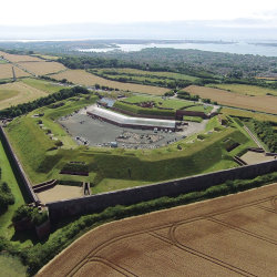 Aerial view of Fort Nelson.