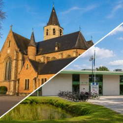 Heilig Kruiskerk Stekene en Cultuurhuis Stekene