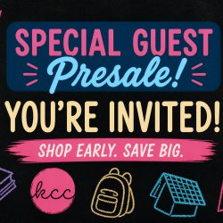 Special Guest Presale Back to School Sale 2026