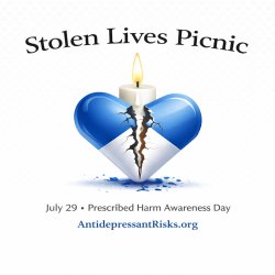 Heart, july 29 Prescribed Harm Awareness Day Blue & White Pill Heart Candle