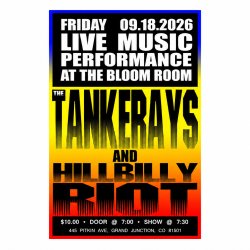 The Tankerays & Hillbilly Riot — Live at The Bloom Room