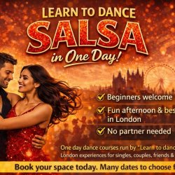 Learn Salsa in one day experience in London on Saturdays