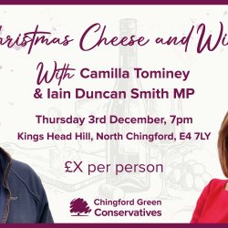Christmas Cheese and Wine with Camilla Tominey & Iain Duncan Smith MP