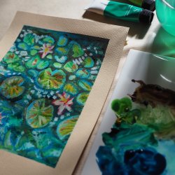 Oil Pastel Wax Resist Workshop