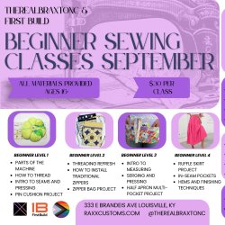 Beginner Sewing Class - Tuesday Level 1