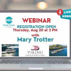 Webinar | Viking River and Ocean Cruises with Mary Trotter, Director, Business Development (Central and North Florida)