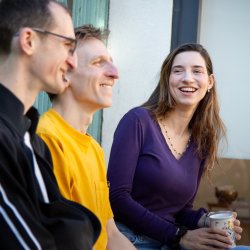 People in conversation