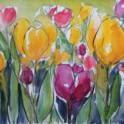 tulips painting