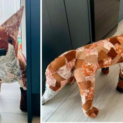 Slow Stitched scrappy Mr fox 🦊 workshop