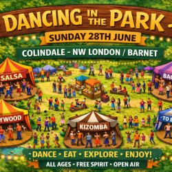 Dancing in the Park, Colindale (NW London & Barnet) 28/06/26 from 11am-8:30pm