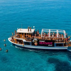 Sunset Heatwave Boat