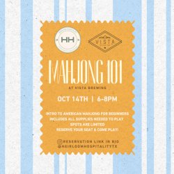 Mahjong 101 at Vista Brewing