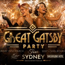 Great Gatsby Party Tour → Sydney 13 March 2027 | Shelbourne Hotel