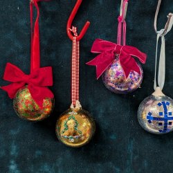 Funky Foiled Baubles