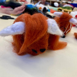 Felted Highland Cow