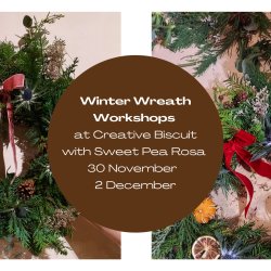 Winter Wreath Workshops at Creative Biscuit