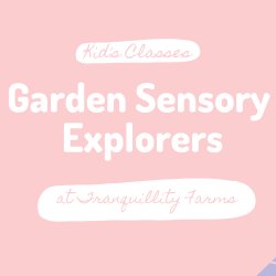 Flower Garden Sensory Explorers- Ages 2-5