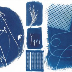 Cyanotype Sunshine Prints with Kit Martin
