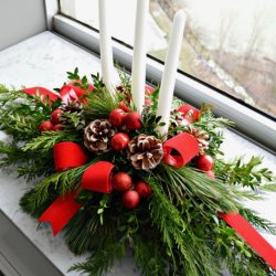 Adult Floristry - Christmas Table Centres