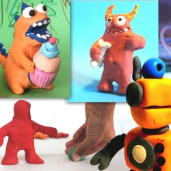 Plasticine creatures