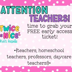 Presale Pass for Teachers / Homeschool Teachers