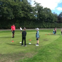 Coaching activities at a previous camp.