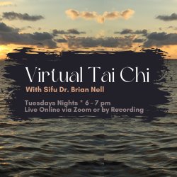 Virtual Tai Chi with Dr. Brian ~ Tuesday nights at 6 pm est